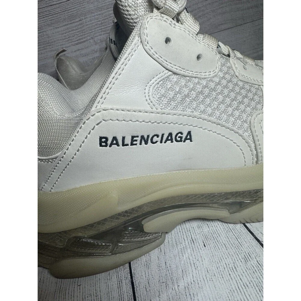 Balenciaga Triple S Men's Beige Rubber Sneakers Size EU 41 US 8 NO BOX